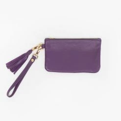 Los Angeles Apparel RLH3407 - The Leather Wristlet Zip Pouch