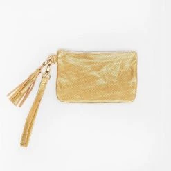 Los Angeles Apparel RLH3407 - The Leather Wristlet Zip Pouch