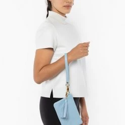 Los Angeles Apparel RLH3407 - The Leather Wristlet Zip Pouch