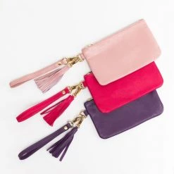 Los Angeles Apparel RLH3407 - The Leather Wristlet Zip Pouch