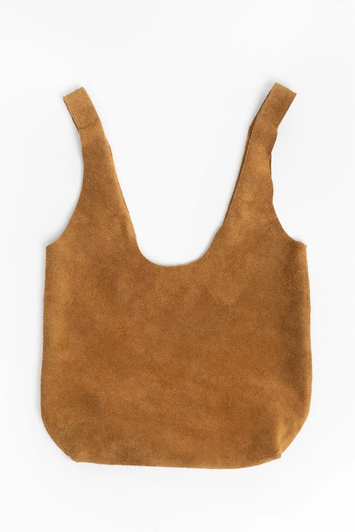 Los Angeles Apparel RLH3409 - Raw Suede Shopping Bag Women's 9 Los Angeles Apparel RLH3409 - Raw Suede Shopping Bag Women's