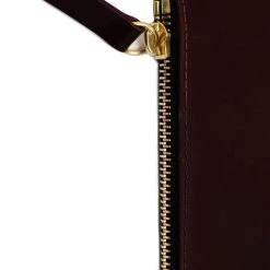 Los Angeles Apparel RLH3411 - Small Leather Zip Pouch