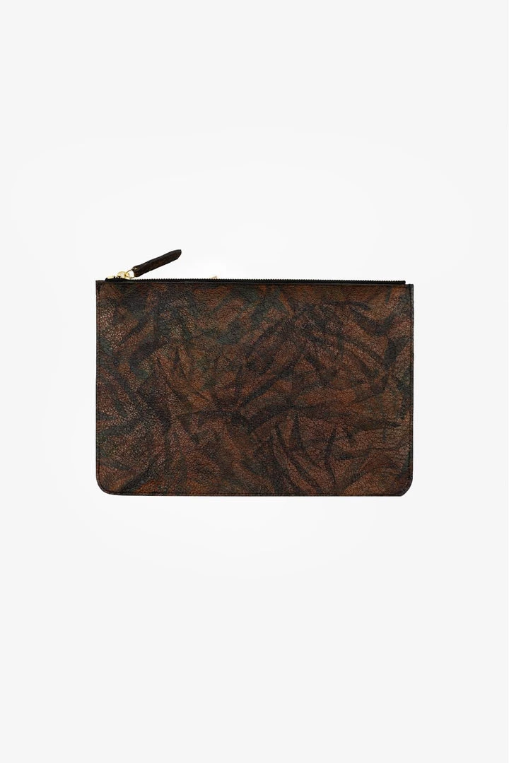 Los Angeles Apparel RLH3412 - Medium Leather Zip Pouch 12 Los Angeles Apparel RLH3412 - Medium Leather Zip Pouch