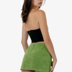Los Angeles Apparel RLH739 - Suede Micro Mini Skort Women's