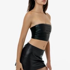 Los Angeles Apparel Women's RLH767 - 2 Tone Leather Ottoman Tube Top 10 Los Angeles Apparel Women's RLH767 - 2 Tone Leather Ottoman Tube Top