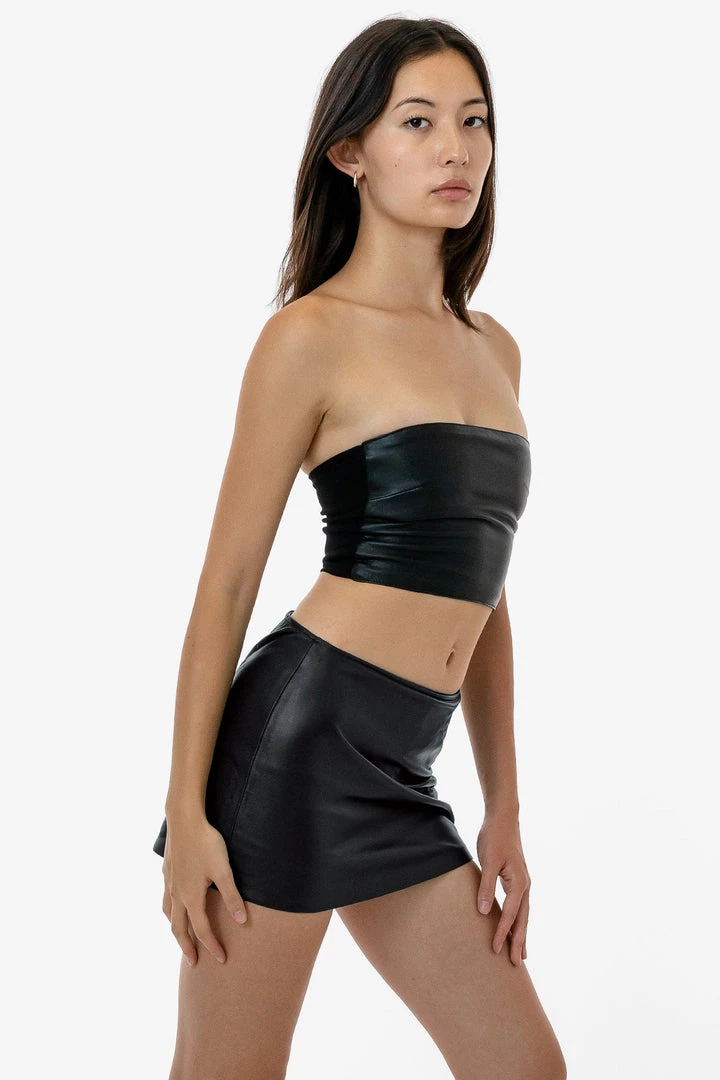 Los Angeles Apparel Women's RLH767 - 2 Tone Leather Ottoman Tube Top 5 Los Angeles Apparel Women's RLH767 - 2 Tone Leather Ottoman Tube Top