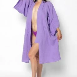 Los Angeles Apparel RLIN01GD - Linen Kimono Robe 19 Los Angeles Apparel RLIN01GD - Linen Kimono Robe