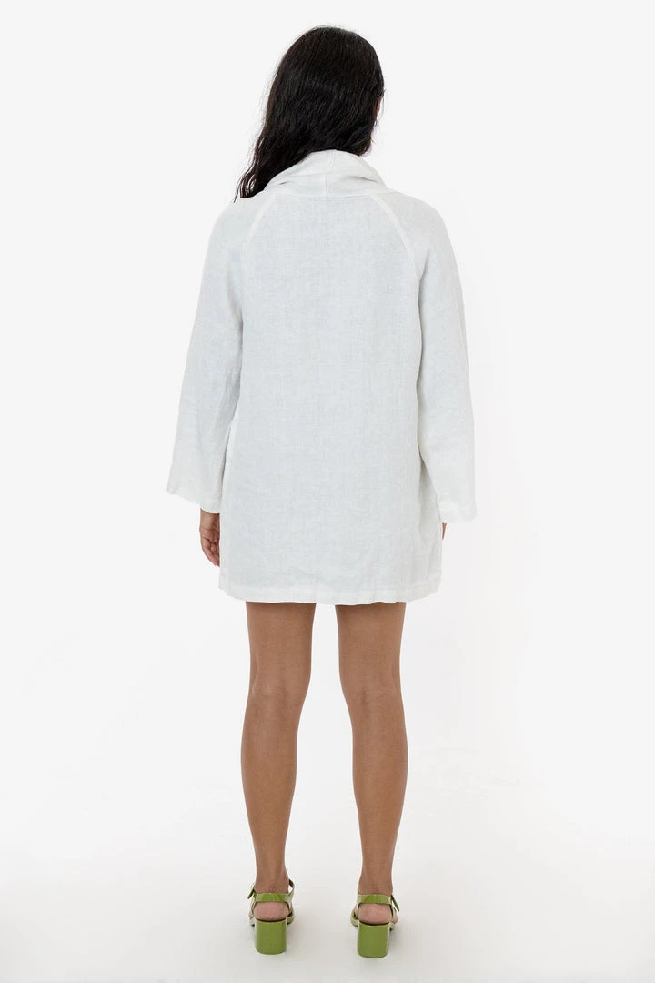 Los Angeles Apparel RLINBURGD - Linen Burlap Tie Front Cardigan 7 Los Angeles Apparel RLINBURGD - Linen Burlap Tie Front Cardigan