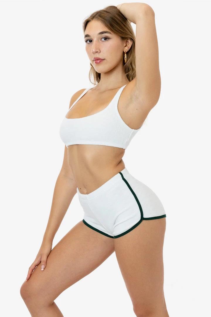 Los Angeles Apparel RLT3005 - Loop Terry Squareneck Bra Top Women's 7 Los Angeles Apparel RLT3005 - Loop Terry Squareneck Bra Top Women's