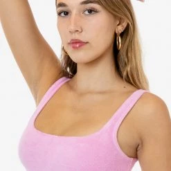 Los Angeles Apparel RLT3005 - Loop Terry Squareneck Bra Top Women's