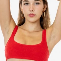 Los Angeles Apparel RLT3005 - Loop Terry Squareneck Bra Top Women's 27 Los Angeles Apparel RLT3005 - Loop Terry Squareneck Bra Top Women's