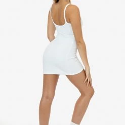 Los Angeles Apparel Women's RLT3601 - Loop Terry Spaghetti Mini Dress