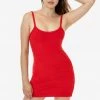 Los Angeles Apparel Women's RLT3601 - Loop Terry Spaghetti Mini Dress