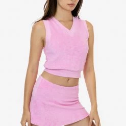 Los Angeles Apparel Women's RLT384 - Loop Terry Mini Skort