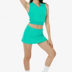 Los Angeles Apparel Women's RLT384 - Loop Terry Mini Skort