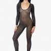 Los Angeles Apparel RNS028 - Micro Mesh Long Sleeve Unitard Women's