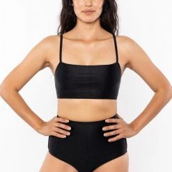 Los Angeles Apparel Women's RNT065 - Classic High Waist Bikini Bottom