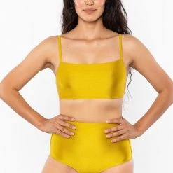 Los Angeles Apparel Women's RNT065 - Classic High Waist Bikini Bottom