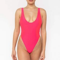 Los Angeles Apparel Women's RNT107 - Laguna One-Piece Swimsuit