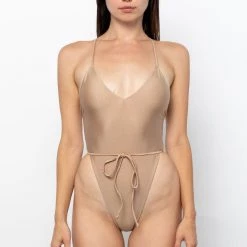 Los Angeles Apparel Women's RNT109 - Vintage High Cut One Piece