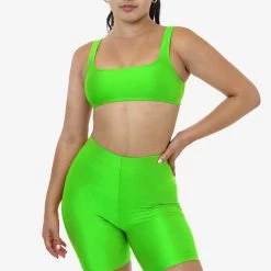 Los Angeles Apparel Women's RNT8382 - Nylon Tricot Bike Short