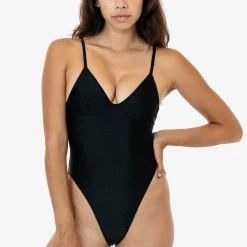 Los Angeles Apparel RNT312 - Spaghetti Bra One Piece Bathing Suit 19 Los Angeles Apparel RNT312 - Spaghetti Bra One Piece Bathing Suit