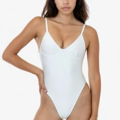 Los Angeles Apparel RNT312 - Spaghetti Bra One Piece Bathing Suit 18 Los Angeles Apparel RNT312 - Spaghetti Bra One Piece Bathing Suit