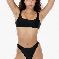 Los Angeles Apparel RNT3269 - High Waist High Cut Bikini Bottom Women's