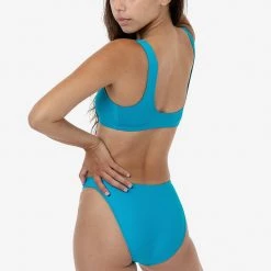 Los Angeles Apparel RNT3269 - High Waist High Cut Bikini Bottom Women's