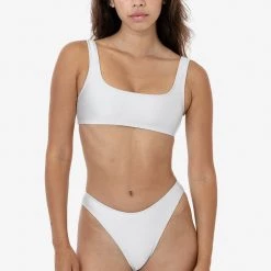 Los Angeles Apparel RNT3269 - High Waist High Cut Bikini Bottom Women's