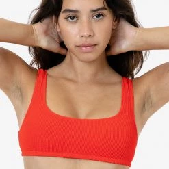 Los Angeles Apparel RPC3005 - Crinkle Squareneck Bikini Top
