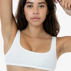 Los Angeles Apparel RPC3005 - Crinkle Squareneck Bikini Top