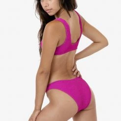 Los Angeles Apparel Women's RPC3009 - Crinkle High Cut Swim Bottom