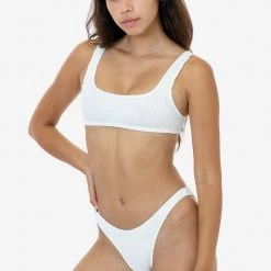 Los Angeles Apparel RPC3005 - Crinkle Squareneck Bikini Top