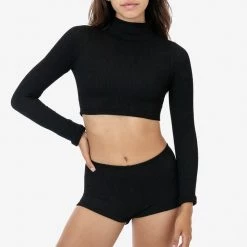 Los Angeles Apparel RPC3066 - Crinkle Mockneck Surf Top