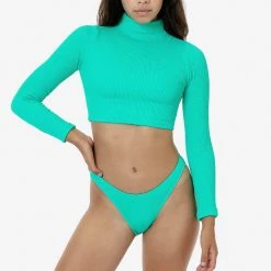 Los Angeles Apparel RPC3066 - Crinkle Mockneck Surf Top