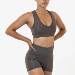 Los Angeles Apparel RPL056 - Poly Interlock V-Neck Sport Top Women's 19 Los Angeles Apparel RPL056 - Poly Interlock V-Neck Sport Top Women's