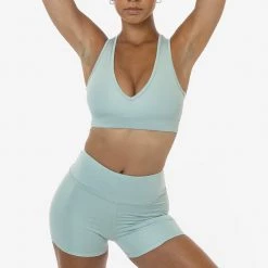 Los Angeles Apparel RPL056 - Poly Interlock V-Neck Sport Top Women's 17 Los Angeles Apparel RPL056 - Poly Interlock V-Neck Sport Top Women's