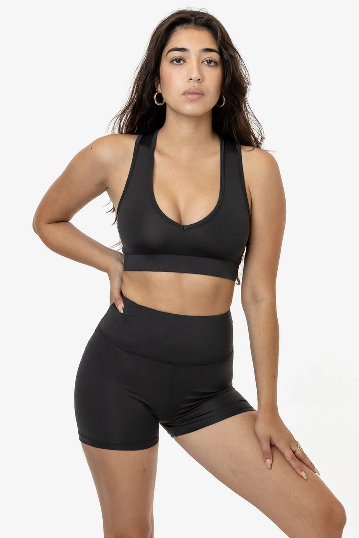 Los Angeles Apparel RPL056 - Poly Interlock V-Neck Sport Top Women's 8 Los Angeles Apparel RPL056 - Poly Interlock V-Neck Sport Top Women's