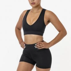 Los Angeles Apparel RPL056 - Poly Interlock V-Neck Sport Top Women's