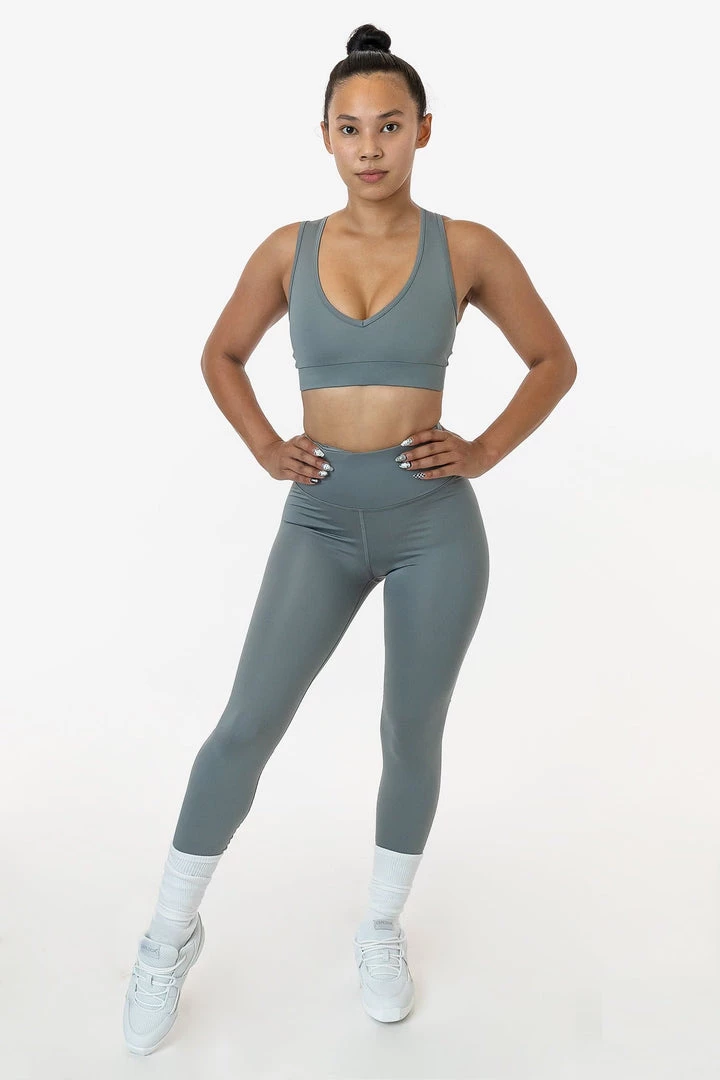 Los Angeles Apparel RPL300 - Poly Interlock Performance Legging Women's 10 Los Angeles Apparel RPL300 - Poly Interlock Performance Legging Women's