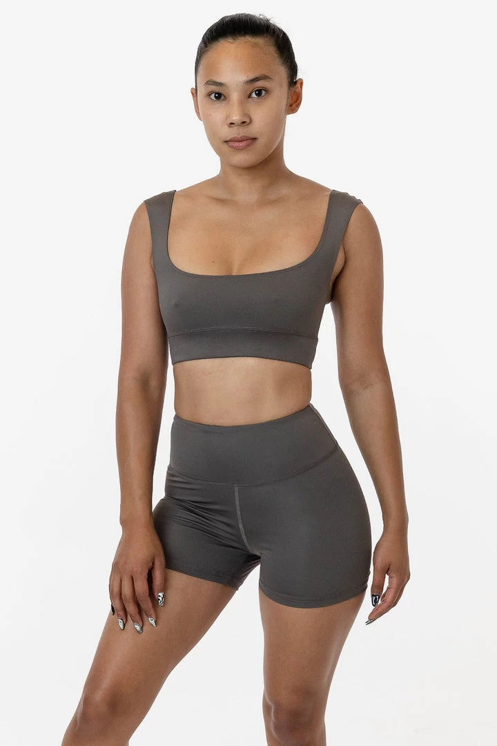 Los Angeles Apparel RPL055 - Poly Interlock Squareneck Sport Top 10 Los Angeles Apparel RPL055 - Poly Interlock Squareneck Sport Top