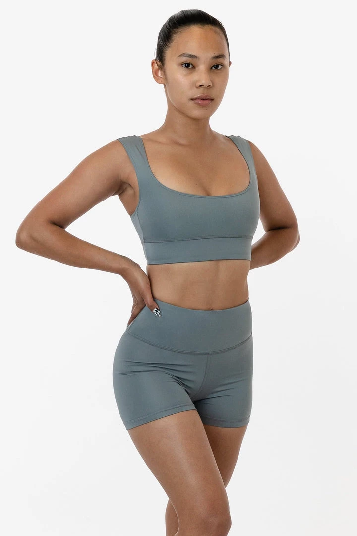 Los Angeles Apparel RPL330 - Poly Interlock Motion Short Women's 9 Los Angeles Apparel RPL330 - Poly Interlock Motion Short Women's