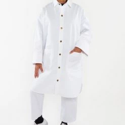 Los Angeles Apparel Women's RTWL12 - Twill Mid Length Lab Coat