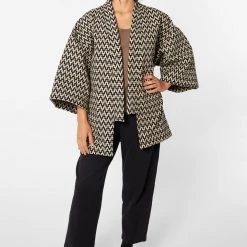 Los Angeles Apparel RUPH01 - Jacquard Kimono Jacket 23 Los Angeles Apparel RUPH01 - Jacquard Kimono Jacket