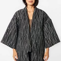Los Angeles Apparel RUPH01 - Jacquard Kimono Jacket 27 Los Angeles Apparel RUPH01 - Jacquard Kimono Jacket