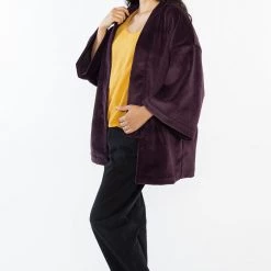Los Angeles Apparel RUPH02 - Mohair Velvet Kimono Jacket Women's