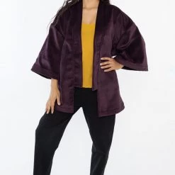 Los Angeles Apparel RUPH02 - Mohair Velvet Kimono Jacket Women's