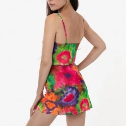 Los Angeles Apparel RNS780P - Printed Micro Mesh Skort