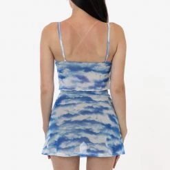 Los Angeles Apparel RNS778P - Printed Micro Mesh Spaghetti Tank